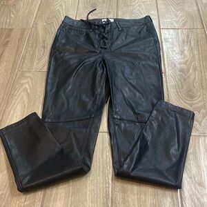 William Rast faux vegan fake leather five pocket Jean size 28